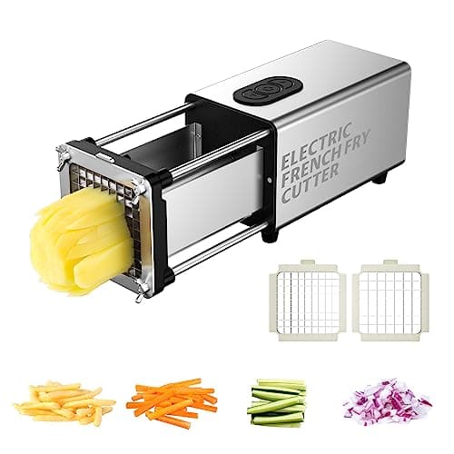 SIXRARI Electric French Fry Cutter, Automatic Potato Cutter image