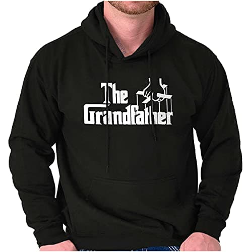 Brisco Brands Grandfather Italian Mafia Puppet Hoodie Hooded Sweatshirt Men Black image