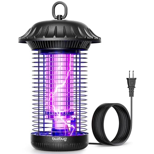 Buzbug LED Bug Zapper Indoor Outdoor, 10 Years Lifespan, 6.5ft Power Cord, IPX4 Waterproof, High-Voltage, Mosquito Zapper, Fly Trap Mosquito Trap, Fly Killer Fly Zapper -MO008C image