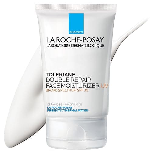 La Roche-Posay Toleriane Double Repair UV SPF Moisturizer for Face, Daily Facial Moisturizer with Sunscreen SPF 30, Niacinamide and Glycerin, Oil Free, Moisturizing Sun Protection image