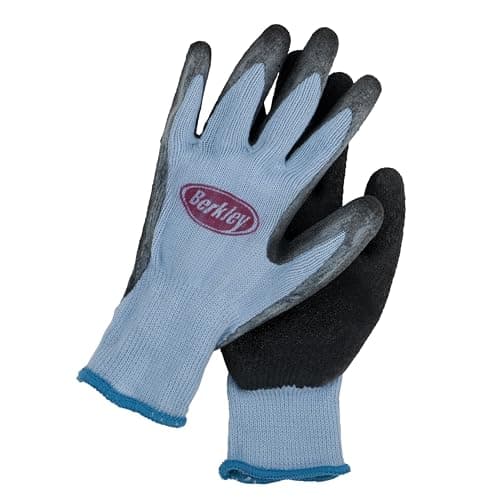 Berkley Coated Fishing Gloves, Blue/Grey image