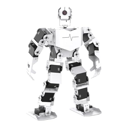 HIWONDER AI Intelligent Visual Humanoid Robot Powered by Raspberry Pi 5 8GB,DIY Robot Kits for Teens and Adults Supports App,Python Programming,PC Software (Advanced Kit) image