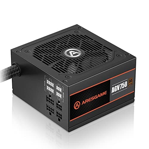ARESGAME AGV Series 750W Power Supply, 80 Plus Bronze Certified, Semi Modular Power Supply, 5 Year Warranty image
