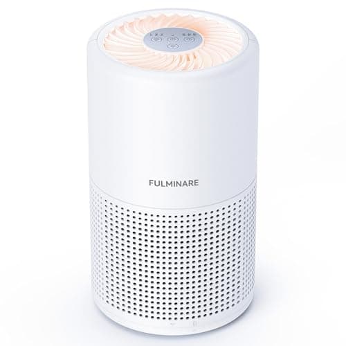 Air Purifiers for Bedroom, FULMINARE H13 True HEPA Air Filter, Quiet Air Cleaner With Night Light,Portable Small Air Purifier for Home, Office, Living Room image