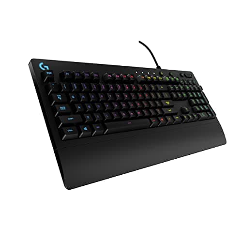 Logitech G213 Prodigy Gaming Keyboard, LIGHTSYNC RGB Backlit Keys, Spill-Resistant, Customizable Keys, Dedicated Multi-Media Keys – Black image