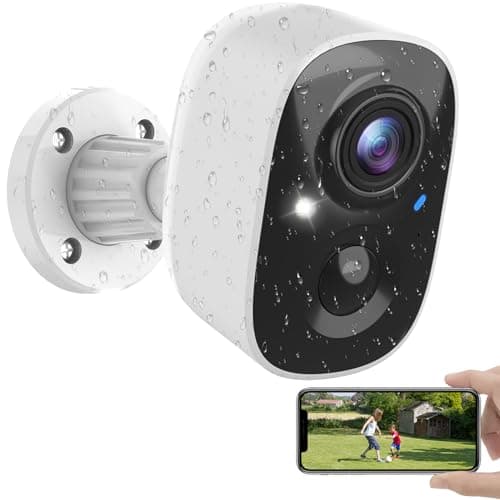 MaxiViz Security Cameras Wireless Outdoor, Battery Powered Home Security Camera with AI Motion Detection, 2K Color Night Vision, IP66 Weatherproof, 2-Way Talk, SD/Cloud Storage, Indoor/Outdoor Camera image