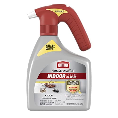 Ortho Home Defense Max Indoor Insect Barrier with Battery-Powered Sprayer, Kills Ants, Roaches, Spiders, Fleas and Ticks, 1.5 L. image