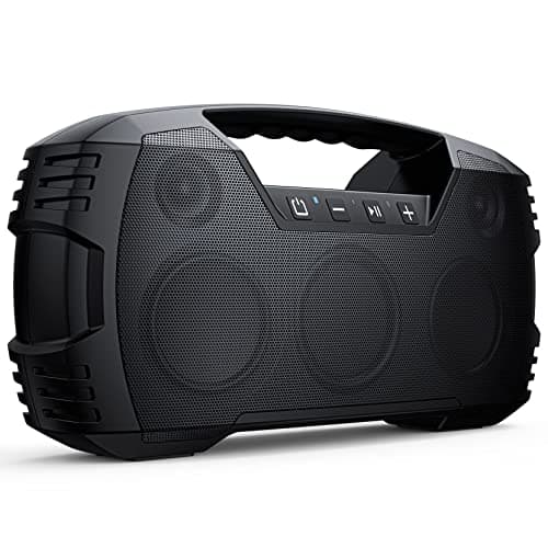 IPX7 Waterproof Bluetooth Speaker, 40W(60 Peak) Portable Wireless Speakers with Subwoofer, 32H Playtime, Stereo Loud Sound, Deep Bass, Bluetooth 5.0 with Handle for Pool, Beach, Outdoor, Gifts image