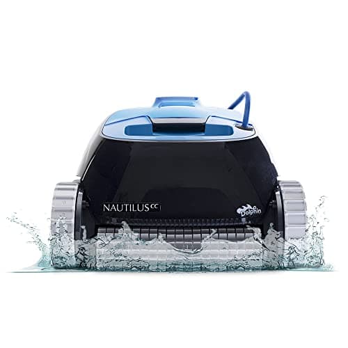 Dolphin Nautilus CC Automatic Robotic Pool Vacuum Cleaner, Wall Climbing Scrubber Brush, Top Load Filter Access, Ideal for Above/In-Ground Pools up to 33 FT in Length image