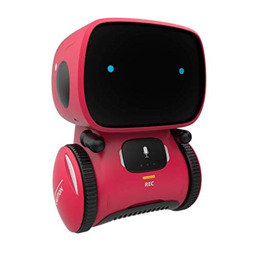 98K Kids Robot Toys for Girls and Boys, Voice Control and Touch Sensor Interactive Smart Talking Robots Intelligent Partner and Teacher with Singing, Dancing, Repeating, Toy Gifts for Kid Age 3 and Up image