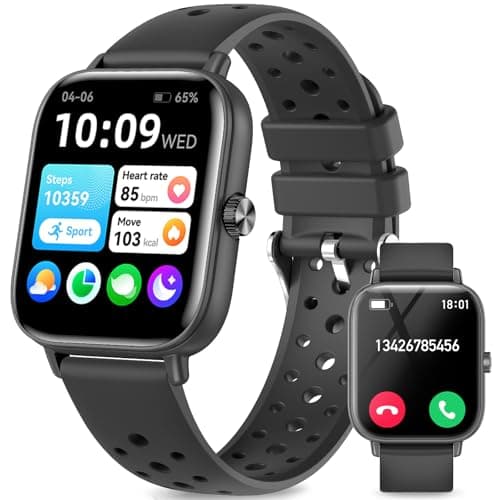Smart Watches for Men Women Fitness: Fitness Tracker Watch with Bluetooth Call 24/7 Heart Rate SpO2 Sleep Monitor IP68 Waterproof 120+ Sport Mode Activity Trackers Compatible iPhone Android Phones image