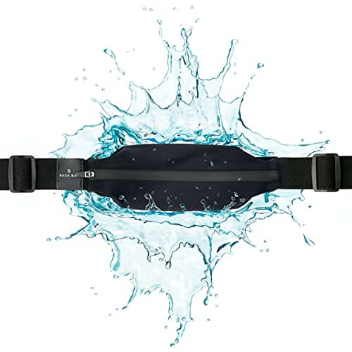 Back Bay Slim Running Belt for Women & Men [Fits ALL Phones], Runners Fanny Pack for Men, Money Belt, Running Gear Gift, Waist Bag Workout Gear, iPhone Runner's Phone Holder Waist Pack image