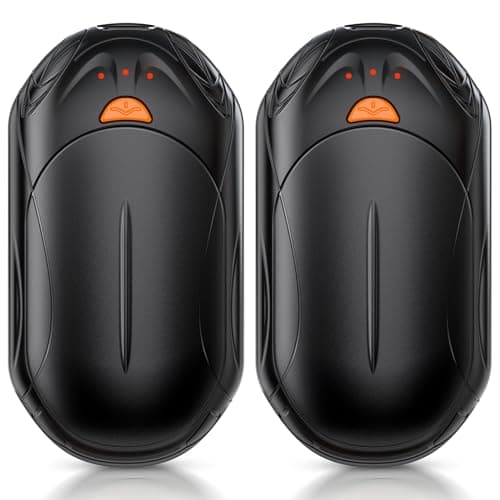 AI Hand Warmers Rechargeable 2 Pack, 6000mAh Electric Hand Warmers, AI Smart Chips 20Hrs Long Safe Heat, Portable Pocket Heater, Gifts for Christmas, Outdoor, Golf, Hunting, Camping Accessories image