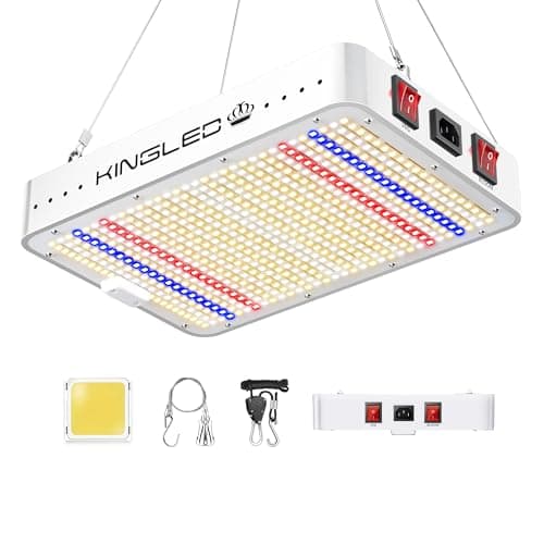 KingLED 2025 KP1000 LED Grow Lights with Yield LEDs 2x2ft Coverage Full Spectrum Grow Lights for Indoor Hydroponic Plants Greenhouse Growing Lamps Veg Bloom Dual Mode image