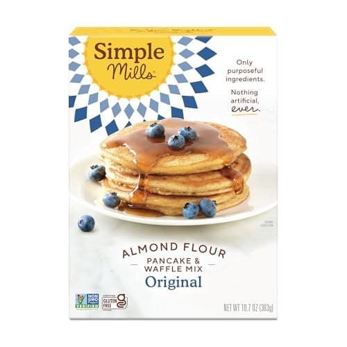 Simple Mills Almond Flour Pancake Mix & Waffle Mix, Gluten Free, Made with whole foods, (Packaging May Vary), 10.7 Ounce (Pack of 1) image