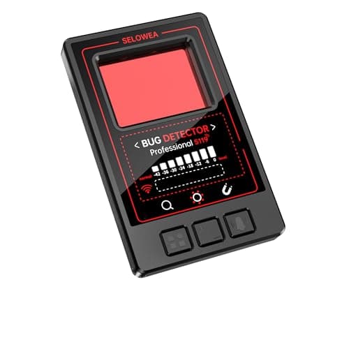 Portable Hidden Camera Detector, Spy Camera Finder, RF Signal Bug Sweeper & GPS Tracker Detector for Home, Office, Hotel & Travel – Anti-Spy Security Scanner image