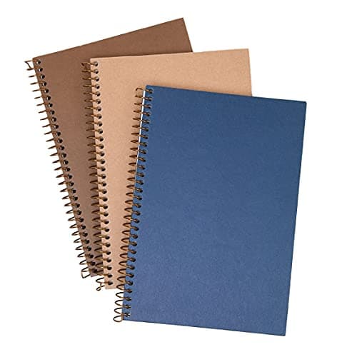 Mintra 100% Recycled Notebooks (Junior Size (6.5in x 9.5in), Solid Set 3pk) image
