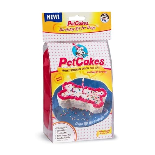 PetCakes Dog Birthday Cake Kit - All Natural Treats - Puppy To Large Dogs, Carob Flavor - 5.5 Oz image