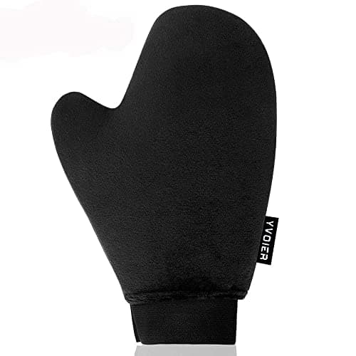 Yvoier Self Tanning Mitt Applicator - Elastic Wrist Tan Mitt Applicator Microfibre Tanning Lotion Applicator Self Tanning Glove Sunless Tanning Mitt Streak Free Tan for Tanner Spray Mousse Lotions image