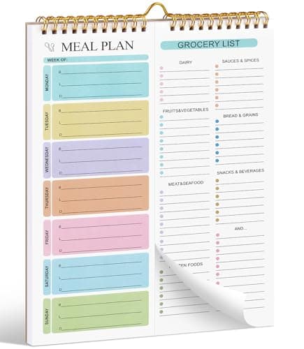 Joyberg Weekly Meal Planner Notebook 8.5x11” image