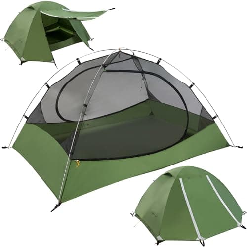 Clostnature Polaris Lightweight Backpacking Tent - 2 Person Ultralight Waterproof Camping Tent, 3 Season Large Size Easy Setup Tent for Family, Outdoor, Hiking and Mountaineering image