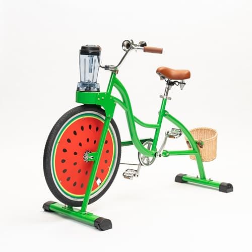 Beach Party Blender Bike - Stationary Smoothie Blender & Juicer Smoothie Bike/customized Cheap juicer blender bike Stationary bike (Green) image