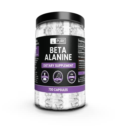 Pure Original Ingredients Beta Alanine, (730 Capsules) Always Pure, No Additives Or Fillers, Lab Verified image