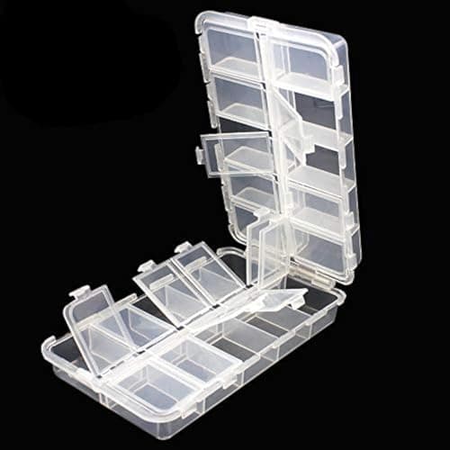 OriGlam Premium 20 Compartments Tackle Boxes, Tackle Utility Boxes, Plastic Box Storage Organizer Box Adjustable, Fishing Tackle Storage Box Organizer image