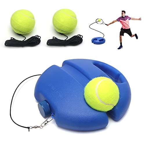 WIWAPLEX Tennis Trainer Rebound Ball with String Solo Tennis Training Kit Portable Tennis Practice Rebounder Equipment Training Tools with Long Elastic Rope for Adults, Kids, Beginners image