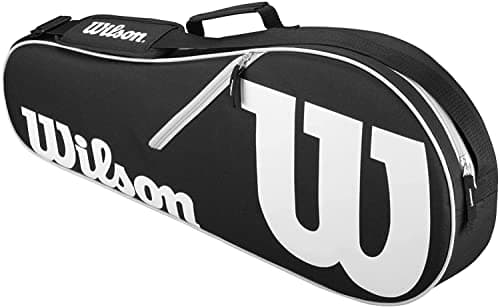 Wilson Advantage II Triple Tennis Racket Bag - Black/White, Holds up to 3 Rackets image