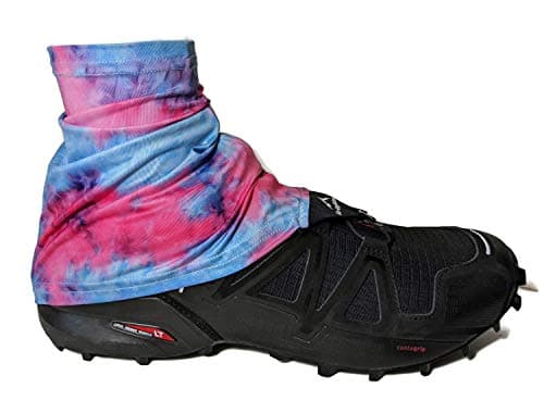 Wapiti Designs Go-Long Gaiters Trail Running Shoe Gaiters for Running, Hiking, or Long Distance Backpacking (Pink Tie-Dye, S/M) image