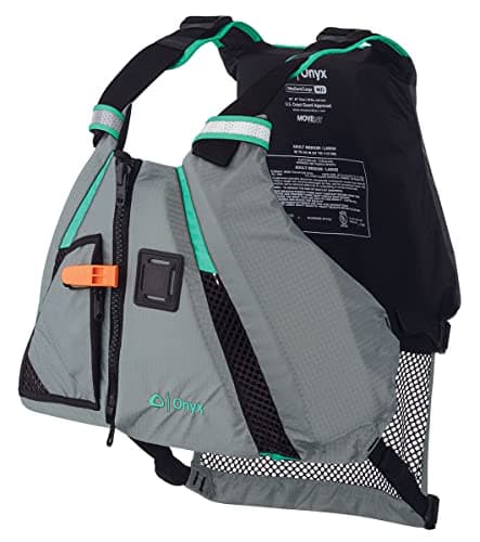 Onyx MoveVent Dynamic Paddle Sports Life Vest, Aqua, XL/2XL image