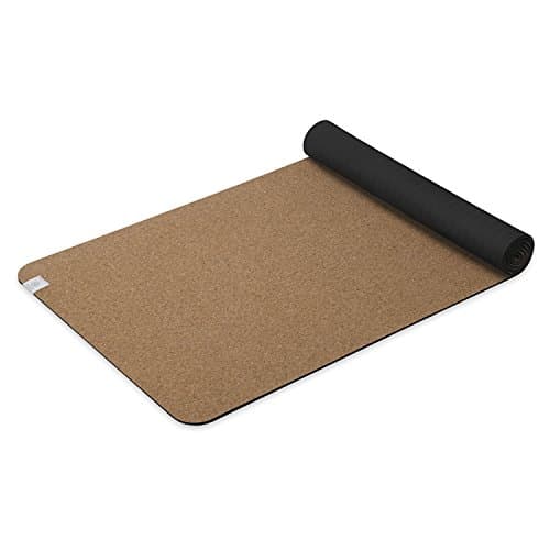 Gaiam Cork Yoga Exercise Mat | Natural Sustainable Cork Resists Sweat and Odors | Non-Slip TPE Backing Prevents Slipping| Great for Hot Yoga, Pilates, Fitness Working Out (68" x 24"x 5mm Thick) image
