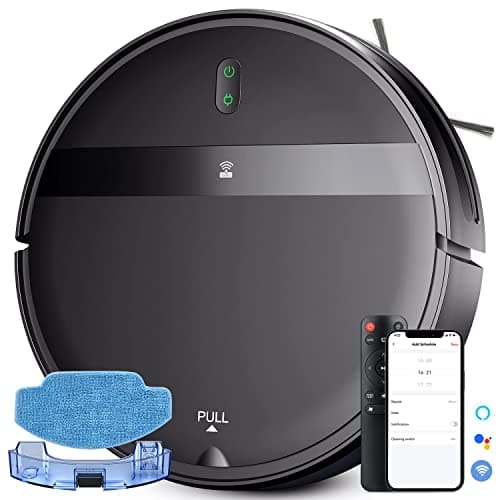 Kilgone Robot Vacuum and Mop Combo, WiFi/Alexa/App, Smart Robotic Vacuum Cleaner, Ultra-Slim & Quiet, Tangle-Free, Auto Recharge, Robot Vacuum Cleaner for Pet Hair/Carpet/Hard Floor image