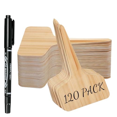 Plant Labels Tags 120pcs Outdoor Plastic Plant Markers Garden Tags & Stakes for Plants Waterproof Plant Name Tags Seedling Tags Plant Stakes for Outdoor Plants Garden Accessories image