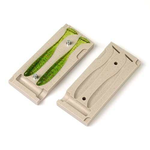 Soft Plastiс Mold Lure Making Injection Molds Fishing Lures Keitech Easy Shiner 4'' Two Cavity image