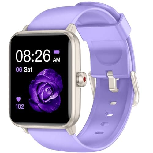 Smart Watch, Fitness Tracker with Heart Rate Monitor, Blood Oxygen, Sleep Tracking, 1.5 Inch Touchscreen Smartwatch for Android iOS Swimming Waterproof Pedometer Step Calories Tracker for Women Men image