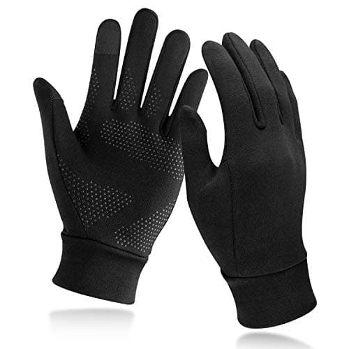 Unigear Running Gloves, Touch Screen Anti-Slip Lightweight Gloves Liners for Cycling Biking Sporting Driving for Men Women (Large) image