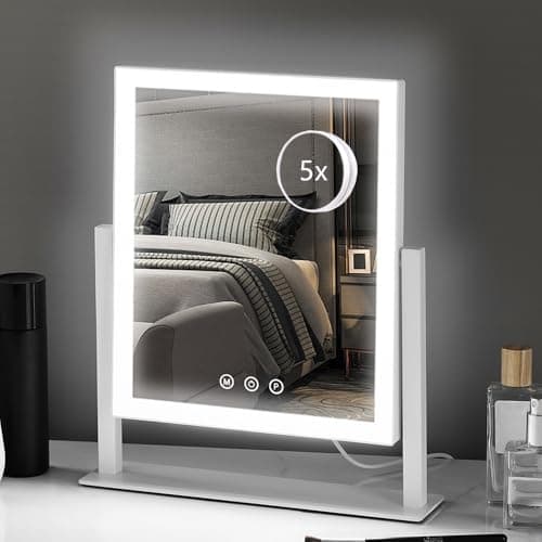 HIEEY Lighted Makeup Mirror, Hollywood Vanity Mirror with Lights image