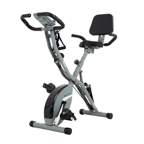BARWING Stationary Exercise Bike for Home Workout, 5 IN 1 Foldable Indoor Cycling Bike for Seniors image