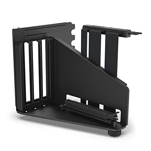 NZXT Vertical GPU Mounting Kit - AB-RH175-B1-175 mm PCIe 4.0x16 Riser Cable - GPU Holder - Sturdy Steel Bracket - Black image