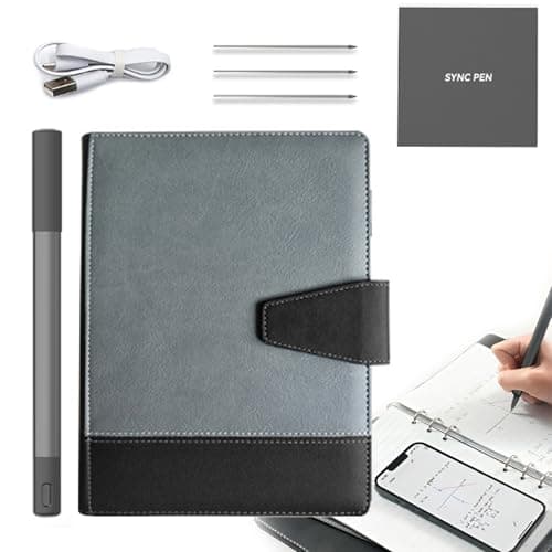Syncribe Book, SYNCRIBE Pro Set - Pluma & Cuaderno Inteligente, Digital Notebook with Real-Time Sync, Offline Saving & Multi-language Support | for Notes, Sketches & Creative Work (4th Gen-Erasable) image