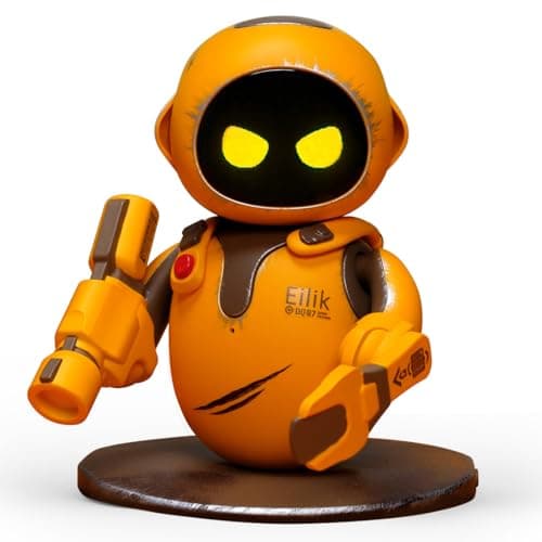 ENERGIZE LAB Eilik DQ - Touch Interactive Toys, Cute Robot Pets with Abundant Emotions. Idle Animations&Exclusive Mini-Games, Unique Gift for Girls & Boys. Support Update.(Special Version) image
