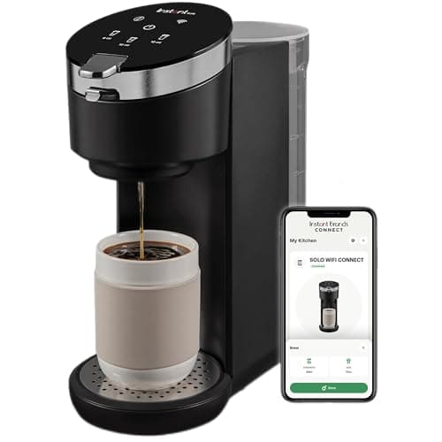Instant Solo WIFI Connect Single Serve Coffee Maker, From the Makers of Instant Pot, Coffee Brewer, Includes Reusable Coffee Pod & Bold Setting, Brew 8 to 12oz., 40oz. Water Reservoir, Black image