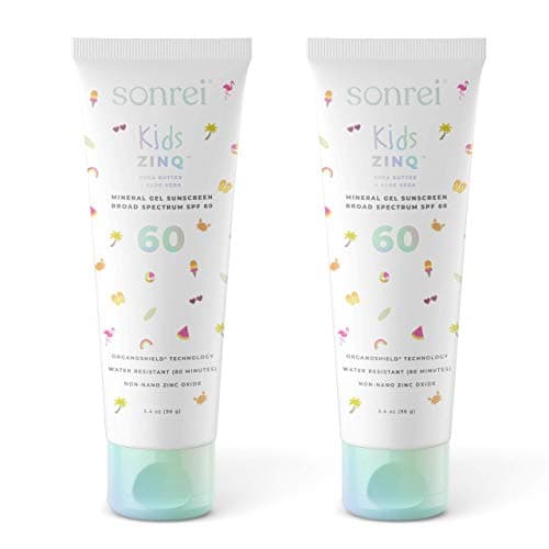Sonrei Kids Zinq Mineral Face and Body Zinc Gel Athleisure Sunscreen SPF 60 | 3.4 oz (2 Pack) image