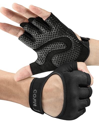 COFIT Breathable Workout Gloves, Antislip Weight Lifting Gym Gloves for Men Women, Superior Grip & Palm Protection for Weightlifting, Fitness, Exercise, Training image