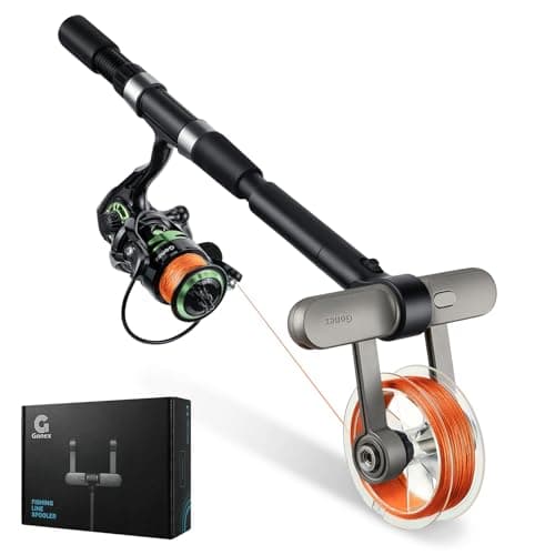 Gonex Fishing Line Spooler with Unwinding Function Installation-Free Fishing line Winder Spooler for Spinning Reel Cast Reel and Spincast Reel Spool Spooling Station System image