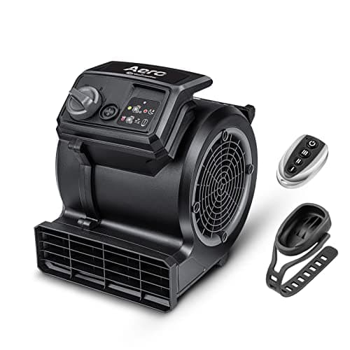 Vacmaster AM201R 3 Speed Floor Fan, 156W 550 CFM Air Mover, Utility Blower Fan, Carpet Dryer for Drying, Cooling & Circulation image