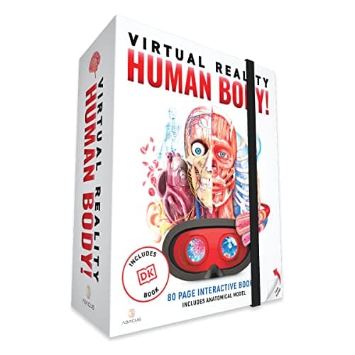 Abacus Brands Virtual Reality Human Body Gift Box- Illustrated Interactive VR Book and STEM Learning Activity Set - for Ages 8 and Up image