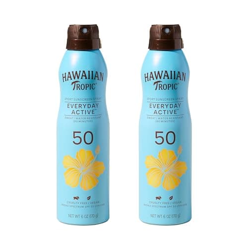 Hawaiian Tropic Everyday Active Spray Sunscreen SPF 50, 6oz Twin Pack image